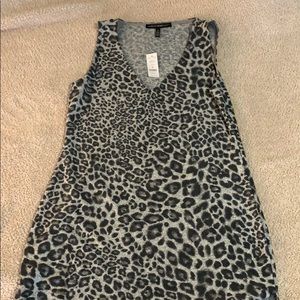 Animal print short sleeve top